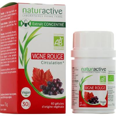 Naturactive Skoncentrowany ekstrakt z organicznej czerwonej winorośli 30 kapsułek