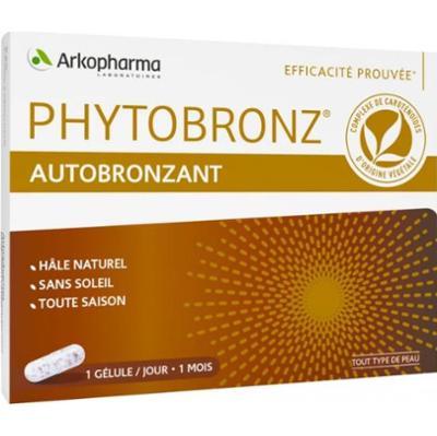 Arkopharma Phytobronz Samoopalacz Opalanie Naturale Witaminy A i E 30 kapsułek