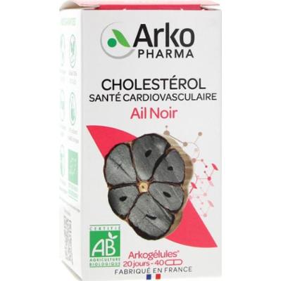 Arkopharma Arkogélules Cholesterol Czarny Czosnek Bio 40 Kapsułek