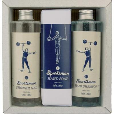 Bohemia Gifts & Cosmetics Sportsman Zestaw upominkowy pod prysznic dla mężczyzn Żel pod prysznic 250ml + Mydło 145g + Szampon do włosów 250ml