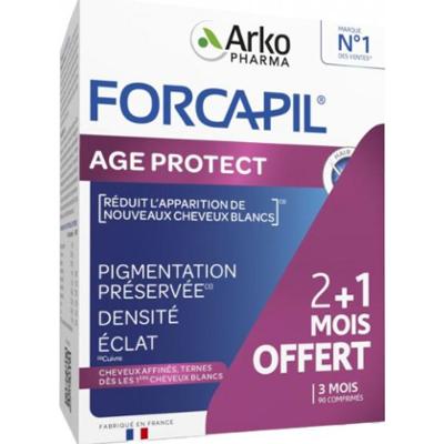 Arkopharma Forcapil Age Protect Białe i matowe włosy 90 tabletek