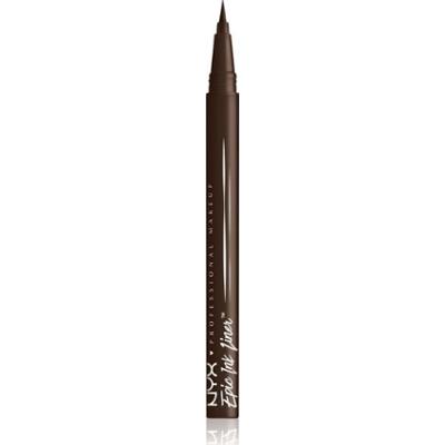 NYX Profesjonalny makijaż Epic Ink Liner wodoodporny precyzyjny eyeliner w kolorze Dark Chocolate 1 ml