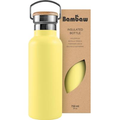 Bambaw Termos ze stali nierdzewnej 750 ml żółty zestaw