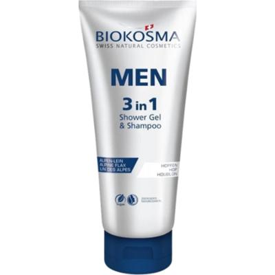 Biokosma MĘSKI Żel pod prysznic Szampon 3w1 z Chmielem 200 ml