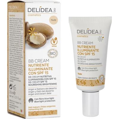 Delidea BB Cream Odżywczy Rozświetlający SPF 15 Argan & Date Nude (30 ml)