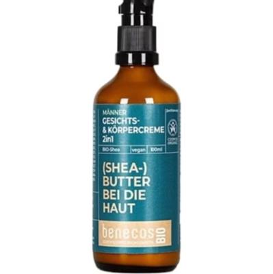 Benecos benecosBIO 2w1 Krem do twarzy i ciała dla mężczyzn z organicznym masłem shea 100 ml
