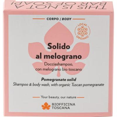 Biofficina toscana Stały Szampon Pod Prysznic z Granatem 80 g