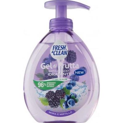 Fresh&Clean Fresh & Clean Żelowe mydło w płynie owocowe nawilżające jeżyna i borówka 300 ml