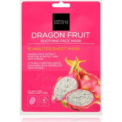 Gabriella salvete Dragon Fruits Kojąca maseczka do twarzy z tkaniny (1 szt.) - Kojąca maseczka do twarzy z tkaniny