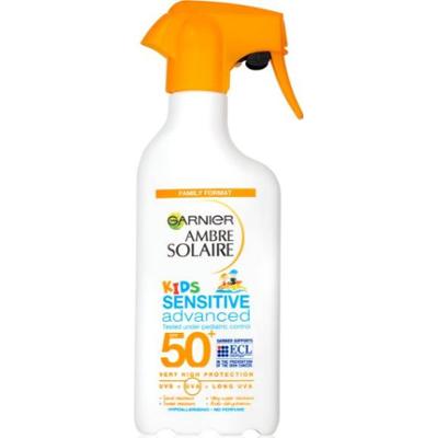 Garnier Ambre Solaire Sensitive Spray SPF 50 Krem przeciwsłoneczny do ciała dziecka 270 ml