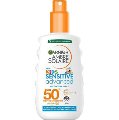 Garnier Ochronny spray dla dzieci do skóry wrażliwej SPF 50+ Ambre Solaire (Spray ochronny) 150 ml