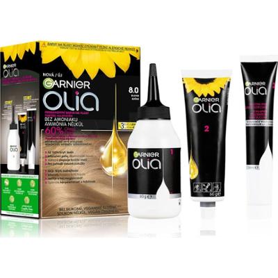 Garnier Garnier Olia - Trwała koloryzacja do włosów przetłuszczających się bez amoniaku 8.0 blond