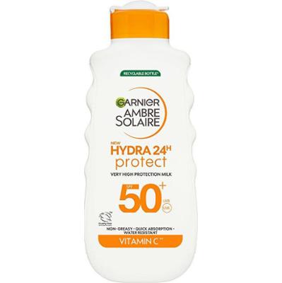 Garnier Mleczko do opalania SPF 50 Ambre Solaire Hydra 24H Protect (Mleczko o bardzo wysokiej ochronie) 175 ml