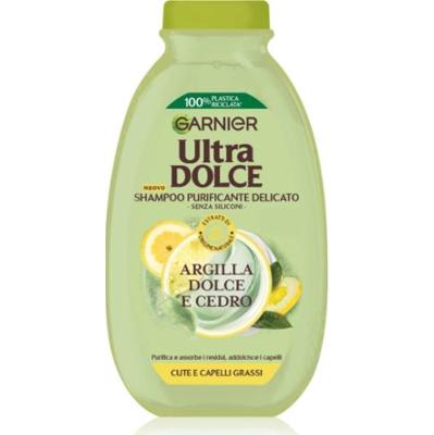 Garnier Ultra Szampon Sweet Clay Sweet and Cedar do skóry głowy tłustej 250 ml