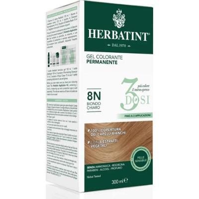 Żel do trwałej koloryzacji 8N 3 dawki Herbatint 300ml