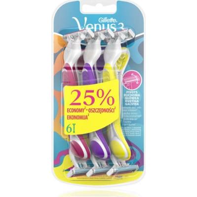 Gillette Venus Jednorazowe maszynki do golenia 3 Plus 6 sztuk