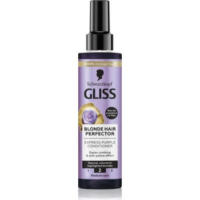 Schwarzkopf Gliss Blonde Perfector odżywka bez spłukiwania neutralizująca żółte tony 200 ml