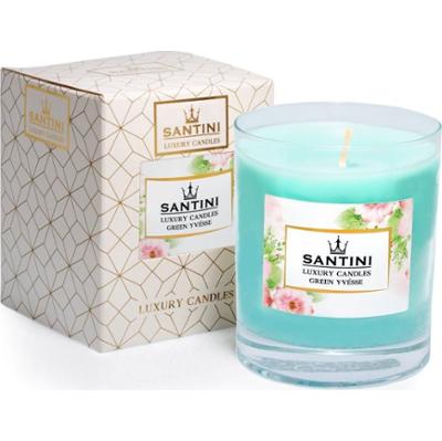 SANTINI Cosmetic Zielona świeca zapachowa Yvésse 200 g