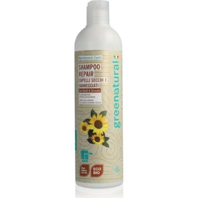 Greenatural regenerujący szampon naprawczy do włosów zniszczonych i suchych z masłem shea 400 ml