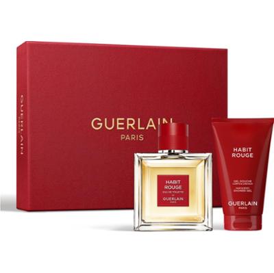 GUERLAIN Zestaw upominkowy Habit Rouge dla mężczyzn Woda toaletowa 100ml + Żel pod prysznic do ciała i włosów 75ml