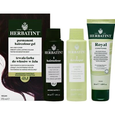 Herbatint Trwały żel do farbowania włosów 170ml 4M