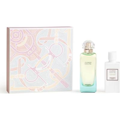 Hermès Un Jardin Sur Le Nil SET EDT 100 ml + balsam do ciała 80 ml