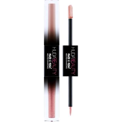 Huda Beauty Matowy i metaliczny płynny cień do powiek cynamonowy Toast 4ml