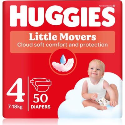 Huggies Małe przeprowadzki Ultra Jednorazowa pieluszka Comfort Jumbo 7-18 kg 50szt