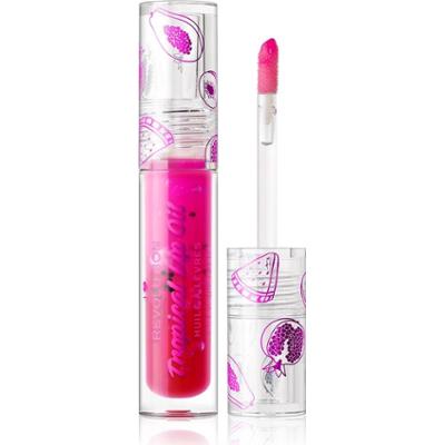 I heart Revolution Lip Oil Tropica Tasty l (Olejek do ust) 3,8 ml - Odcień: Granat