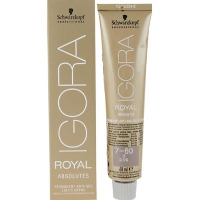 Schwarzkopf Profesjonalna farba do włosów IGORA Royal Absolutes kolor 6-60 Ciemny Czekoladowy Blond Naturale 60 ml