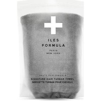 Iles Formula Szary ręcznik z mikrofibry Turban