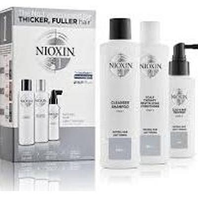 Nioxin System 1 – Zestaw – Kuracja do włosów naturalnych z lekkim wypadaniem 3 szt