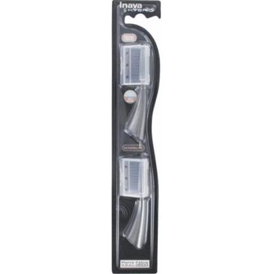 Inava Wkłady do szczoteczek hybrydowych Sensitivity Black Edycja limitowana x2