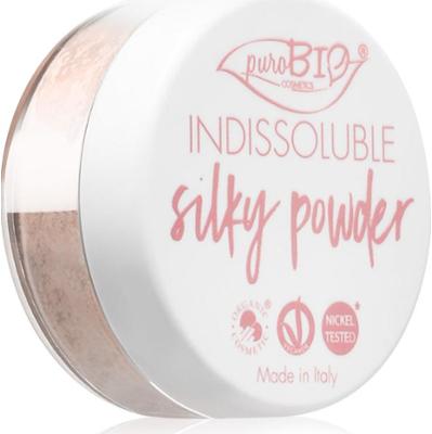 puroBIO Kosmetyki Indissouble matujący puder kolor 02 Brzoskwiniowy Pink 8 gramów