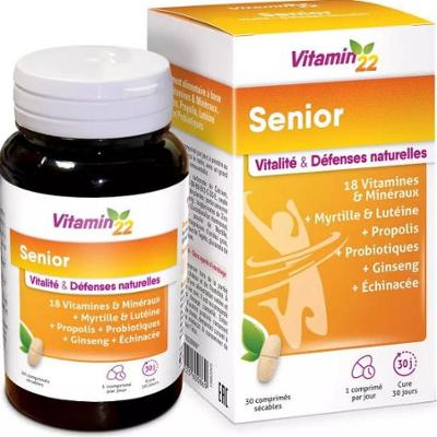 Witamina'22 Ineldea Senior Vitality & Natural Defense 30 tabletek