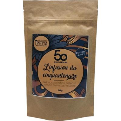 Iphym Organiczna herbata ziołowa sypka „L'infusion du Cinquantenaire” (edycja limitowana) 70g