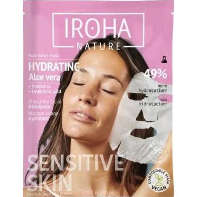 Iroha Nature Nawilżająca maska do twarzy z aloesem 1 sztuka
