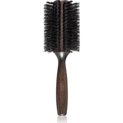 Janeke Bobinga Szczotka do włosów z drewna Ø 70 mm Drewniana szczotka do włosów z włosiem dzika 23 cm