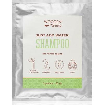 WoodenSpoon Wystarczy dodać wody! szampon naturale do włosów błyszczących i miękkich 25 g