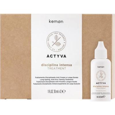 Kemon ACTYVA Disciplina Intensa - kuracja do włosów niesfornych, 12x30ml