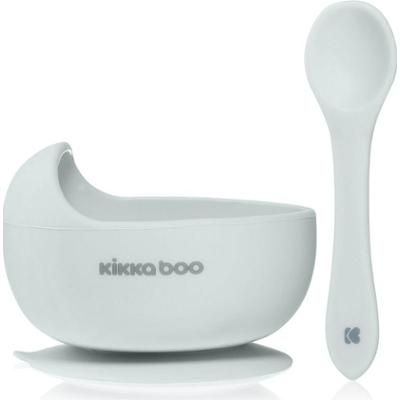 Kikkaboo Miska silikonowa z łyżeczką 4 M+ niebieska
