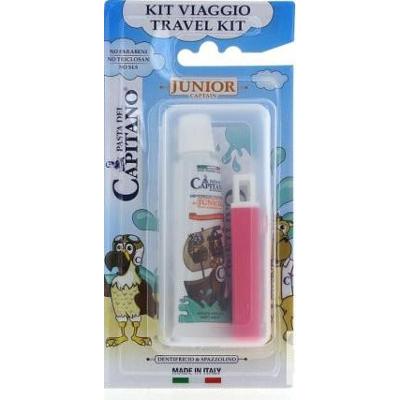 Pasta Del Capitano Zestaw podróżny Junior - pasta do zębów 20 ml + składana szczoteczka do zębów