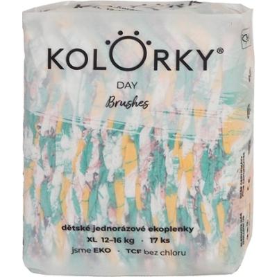 Kolorky Day Brushes ECO pieluszki jednorazowe rozm. XL 12-16 Kg 17 sztuk