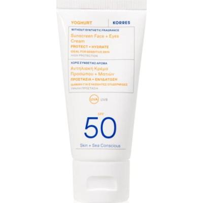 Korres Jogurtowy krem ochronny do twarzy i konturu oczu SPF 50 50 ml
