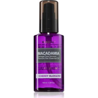 KUNDAL Macadamia Ultra Serum regenerujące z olejkiem z kwiatu wiśni do włosów zniszczonych 100 ml