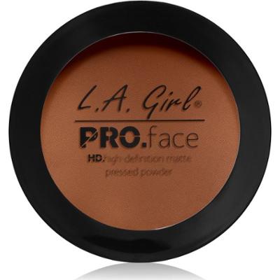 L.A. Girl Cosmetics ZAWODOWIEC. Puder kompaktowy HD matowy kolor Warm Caramel 7 g