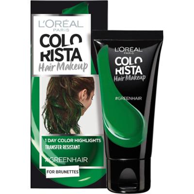 L'Oreal Paris, Colorista Makeup, Półtrwała farba do włosów, #zielony, 30 ml