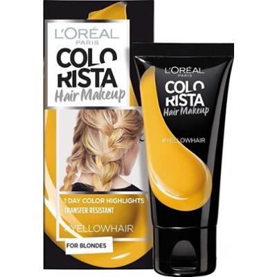 L'Oreal Paris, Colorista Makeup, Półtrwała farba do włosów, #żółty, 30 ml