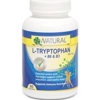 Natural sk L-tryptofan 450 mg 60 kapsułek