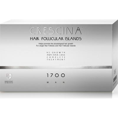 Labo Crescina Follicular Islands 1700 ampułek stymulujących wzrost skóry głowy Serum do leczenia skóry głowy dla mężczyzn 20 sztuk